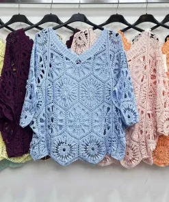 Bluzki DAMSKA WŁOSKA, Size uni ,paczka 6szt mix kolor (Sao chép)