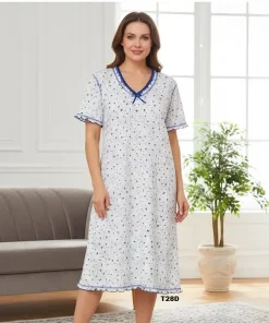 Koszule nocne DAMSKI ,size l-4xl,paczka 10szt,jasny kolor