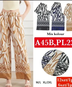 Spodnie Damskie,Size m/l-xl/2xl, paczka 12szt, mix kolor
