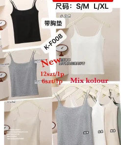Bluzki Damskie, size s/m-l/xl, paczka 12szt, mix kolor