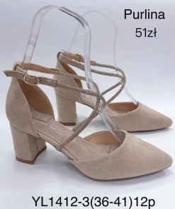 Buty Sandaly na Obcasie DAMSKIE (36- 41, 12par)