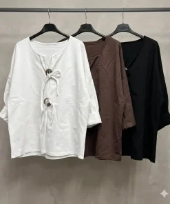 Bluzki Damskie wloskie, Size uni ,paczka 6szt,mix kolor