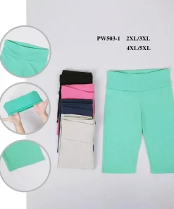 Legginsy Damskie, size 2xl/3xl-4xl/5xl, paczka 12szt, mix kolor