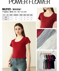 Bluzki Damskie, size s/m-l/xl, paczka 24szt, mix kolor