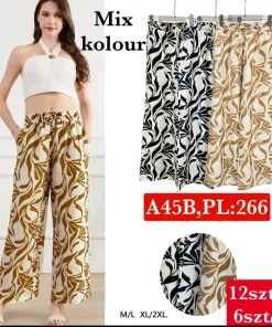 Spodnie Damskie,Size m/l-xl/2xl, paczka 12szt, mix kolor