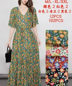 Sukienki Damskie, Size m-2xl, paczka 12szt, mix kolor (Sao chép)