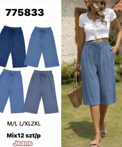 Jeansy Damskie,Size m/l-2xl, paczka 12szt, mix kolor