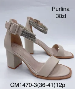 Buty Sandaly na Obcasie DAMSKIE (36- 41, 12par)