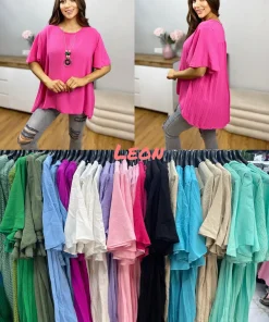 Bluzki damskie wloskie, Size uni ,paczka 6szt mix kolor