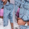 Kurtki Jeansowe Damskie, Size 4xl-10xl, paczka 7szt, 1 kolor (Sao chép)