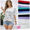 Bluzki damskie , Size 2/3-4/5xl,paczka 12szt, mix kolor