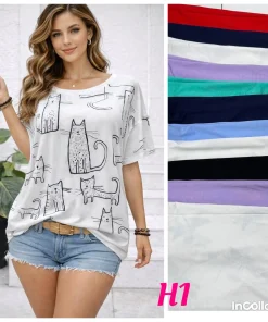 Bluzki damskie , Size 2/3-4/5xl,paczka 12szt, mix kolor