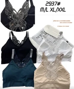 Topy Damskie,Size m/l-xl/2xl, paczka 12szt, mix kolor
