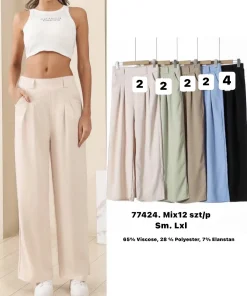 Spodnie Damskie, Size s/m-l/xl, paczka 12szt, mix kolor