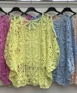 Bluzki DAMSKA WŁOSKA, Size uni ,paczka 6szt mix kolor (Sao chép)