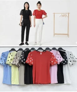Bluzki DAMSKA WŁOSKA, Size uni ,paczka 6szt mix kolor (Sao chép)