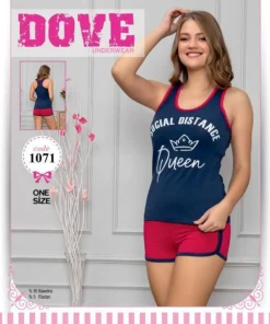 Piżamy Damskie, One Size, paczka 8szt, mix kolor