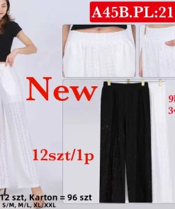 Spodnie Damskie,Size s/m-xl/2xl, paczka 12szt, mix kolor