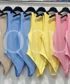 Body damskie wloskie, Size uni ,paczka 6szt mix kolor