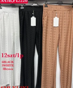 Spodnie Damskie,Size m/l-xl/2xl, paczka 12szt, mix kolor