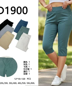 Spodnie Damskie,Size 2xl/3xl-5xl/6xl, paczka 12szt, mix kolor