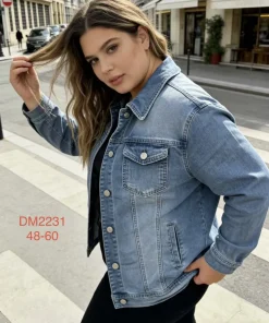 Kurtki Jeansowe Damskie, Size xl-7xl, paczka 7szt, 1 kolor