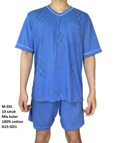 Piżamy MĘSKA ,size m-3xl,paczka 10szt,mix kolor