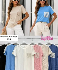 Bluzki DAMSKA WŁOSKA, Size uni ,paczka 6szt mix kolor ( (Sao chép)