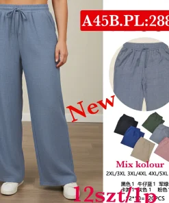 Spodnie Damskie,Size 2xl/3xl-5xl/6xl, paczka 12szt, mix kolor