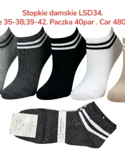 Stopki Damskie, Size 35-42, paczka 40szt, mix kolor (Sao chép)
