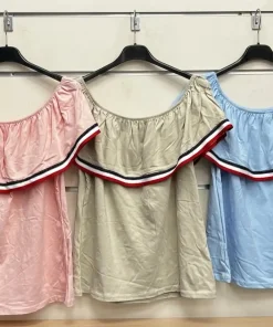 Bluzki Damskie wloskie, Size uni ,paczka 6szt,mix kolor