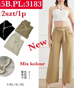 Spodnie Damskie,Size s/m-2xl, paczka 12szt, mix kolor