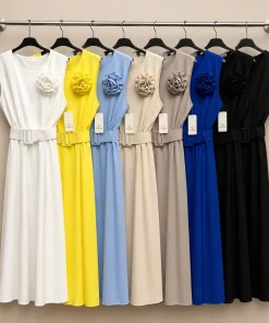 Sukienki Damskie wloskie, Size uni ,paczka 6szt,mix kolor