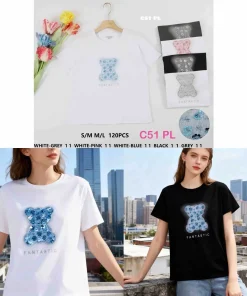 Bluzki Damskie, Size uni, paczka 6szt, mix kolor (Sao chép)