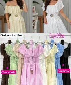 Sukienki DAMSKA WŁOSKA, Size uni ,paczka 6szt mix kolor (Sao chép)