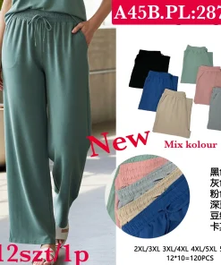 Spodnie Damskie,Size 2xl/3xl-5xl/6xl, paczka 12szt, mix kolor