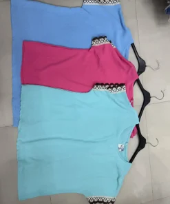 Bluzki damskie wloskie, Size uni ,paczka 6szt mix kolor