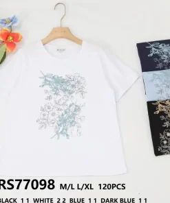 Bluzki Damskie,Size m/l-l/xl, paczka 12szt, mix kolor