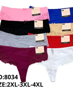 Majtki Damskie,Size 2xl-4xl, paczka 24szt, mix kolor