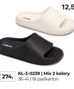Klapki DAMSKIE (36- 41, 18par)