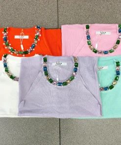 Bluzki Damskie,Size uni, paczka 12szt, mix kolor
