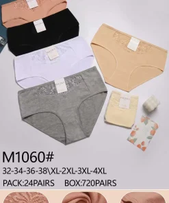 Majtki Damskie, size xl-4xl, paczka 24szt, mix kolor