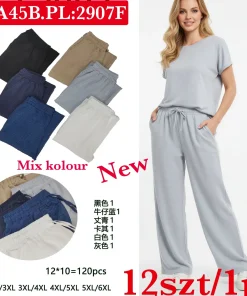 Spodnie Damskie,Size 2xl/3xl-5xl/6xl, paczka 12szt, mix kolor