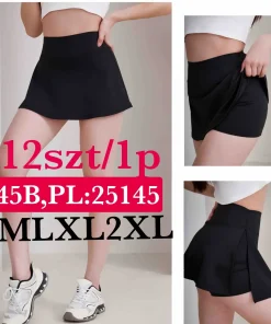 Spódnica krótka Damskie, size s-2xl, paczka 12szt, 1 kolor