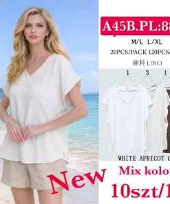 Bluzki Damskie,Size m/l-l/xl, paczka 10szt, mix kolor