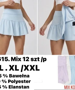 Spódnica krótka Damskie, size m/l-xl/2xl, paczka 12szt, mix kolor