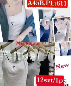 Bluzki Damskie, size uni, paczka 12szt, mix kolor