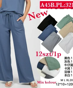 Spodnie Damskie,Size m-2xl, paczka 12szt, mix kolor
