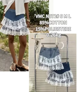 Spódnica krótka Damskie,Size s-l, paczka 12szt, mix kolor