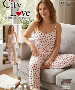 Piżamy Damskie,Size m-3xl, paczka 10szt, 1 kolor